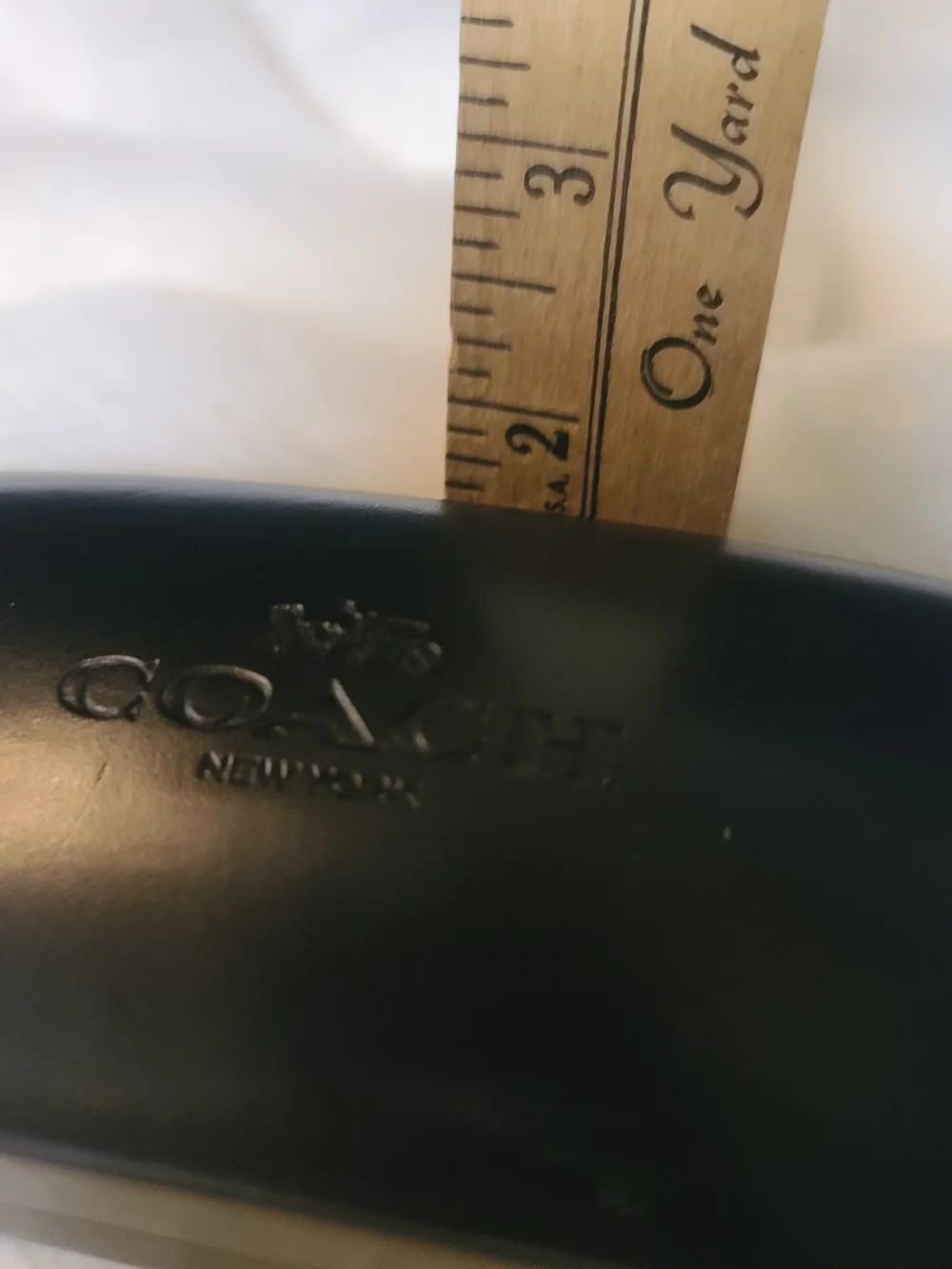 Coach New York Black Sunglasses Case with Gold Logo